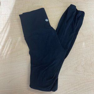 lululemon black align 25" 7/8 length